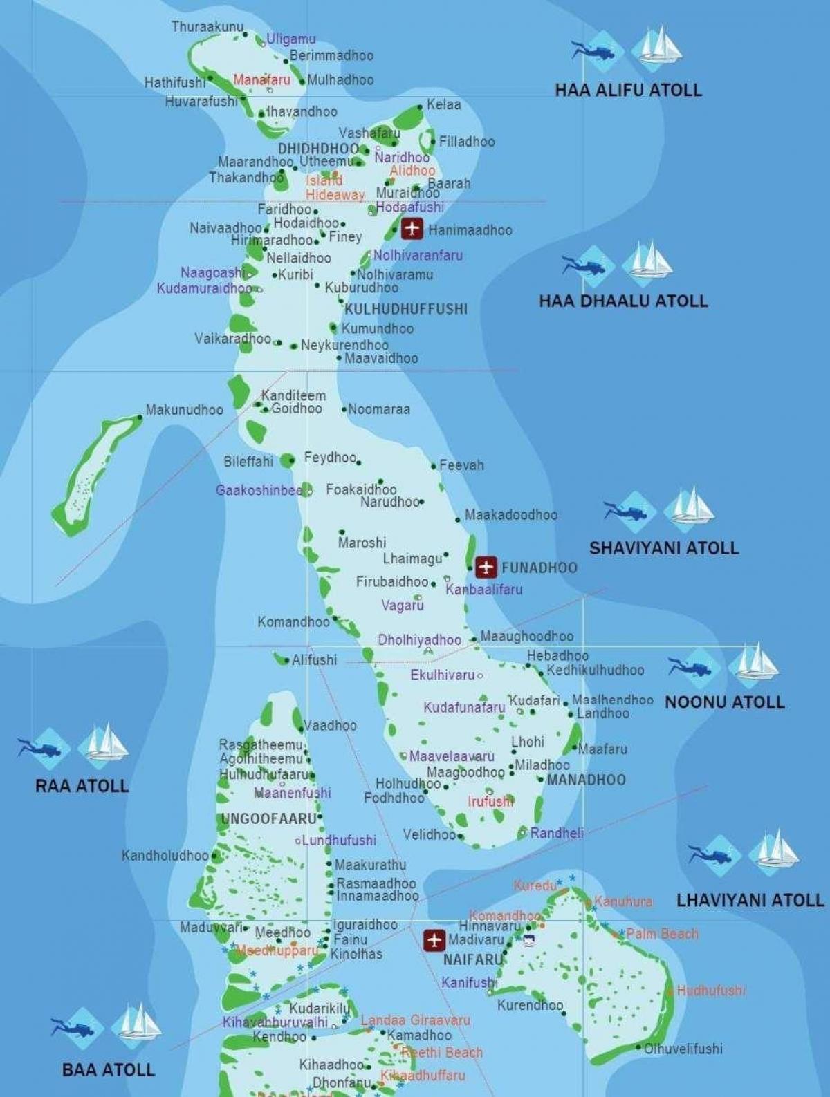 bản đồ của kani maldives 