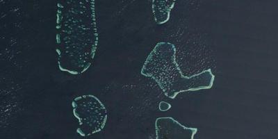 Bản đồ của maldives vệ tinh