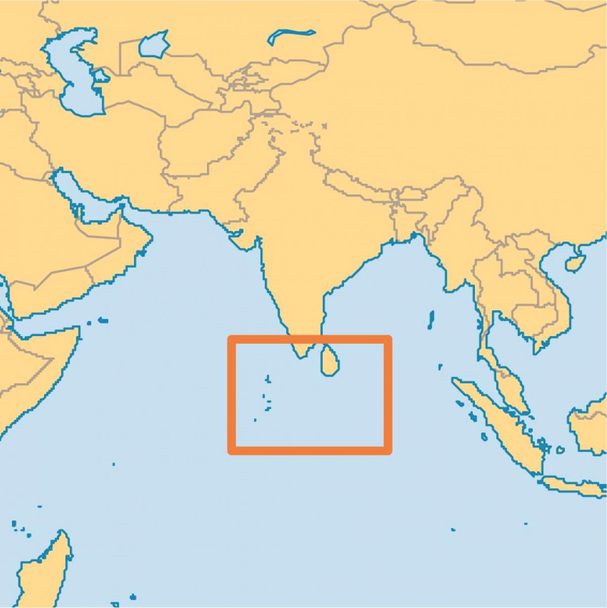 đảo maldives vị trí trên bản đồ thế giới