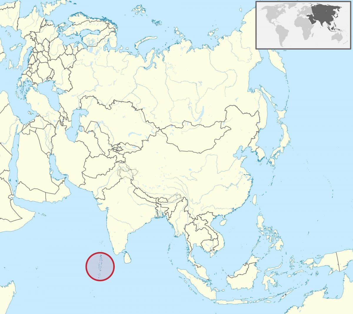 bản đồ của maldives bản đồ châu á