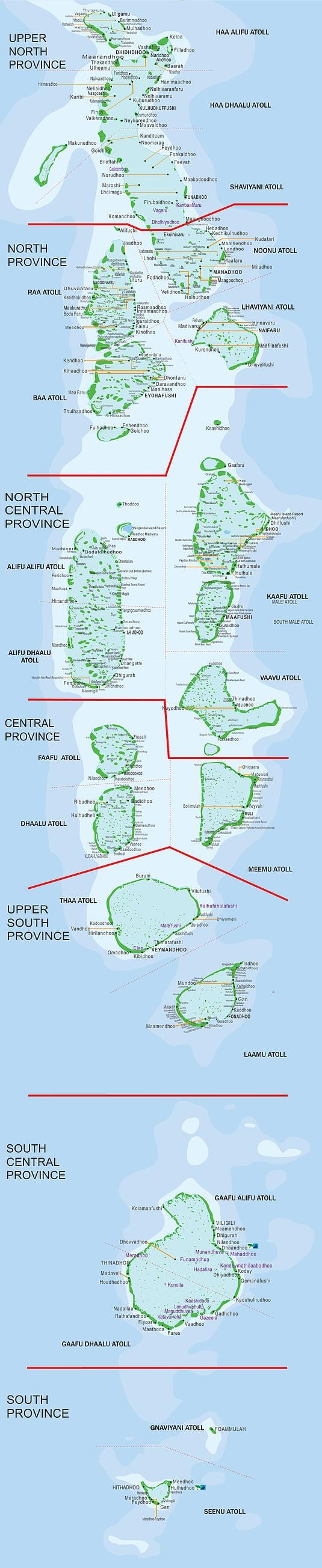 bản đồ của maldives phà