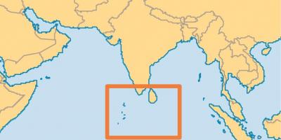 Đảo Maldives vị trí trên bản đồ thế giới