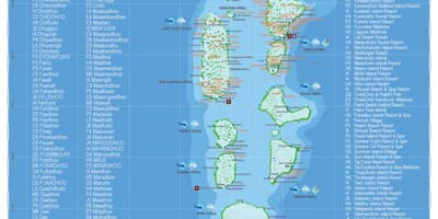 Maldives địa lý bản đồ