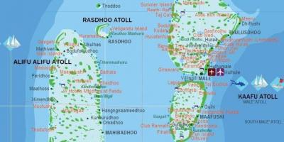 Bản đồ của maldives du lịch