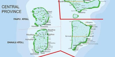Bản đồ của maldives phà
