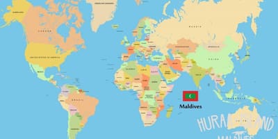 Bản đồ của đảo maldives bản đồ thế giới